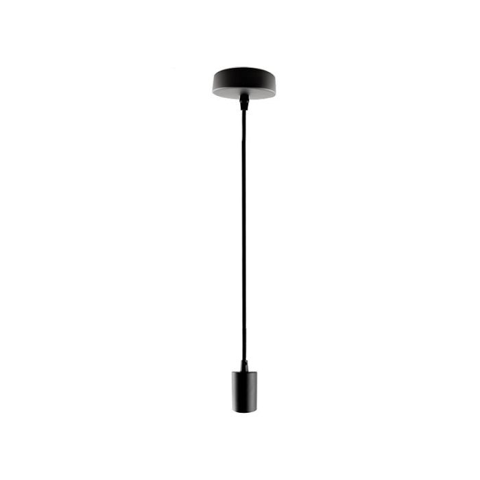 Moderne Pendelleuchte ohne Kappe Schwarz, Rika