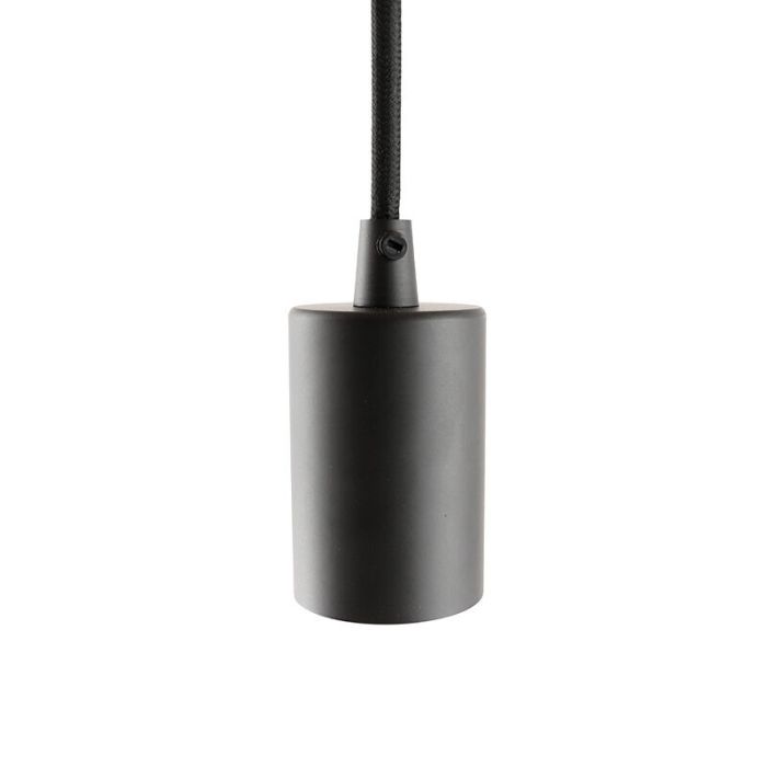 Moderne Pendelleuchte ohne Kappe Schwarz, Rika